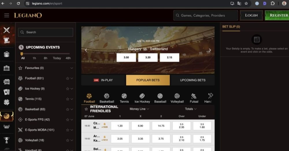 Kasyno Legiano: doskonałość gier i wsparcia